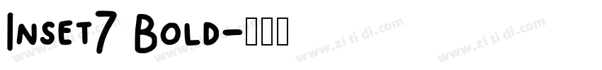 Inset7 Bold字体转换